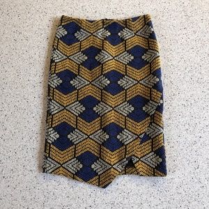 Maeve Anthropologie Geometric Pencil Skirt 4